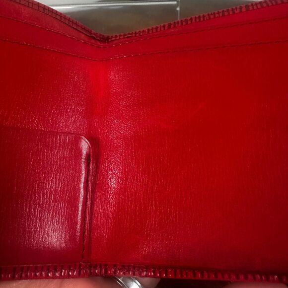 Louis Vuitton Red Epi Leather Vintage Wallet Padlock Gold Hardware Women - Picture 11 of 15